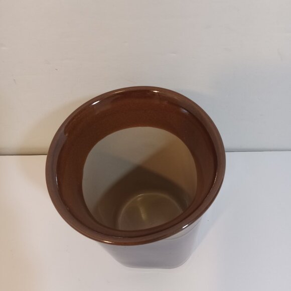 Royal Norfolk Coffee Tea Mugs Blue Brown 6 Inch Stoneware Square Base Cup Handle - Picture 3 of 6